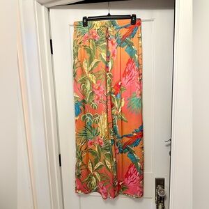 Rachel Zoe Tropical Palazzo Pants Medium NWT